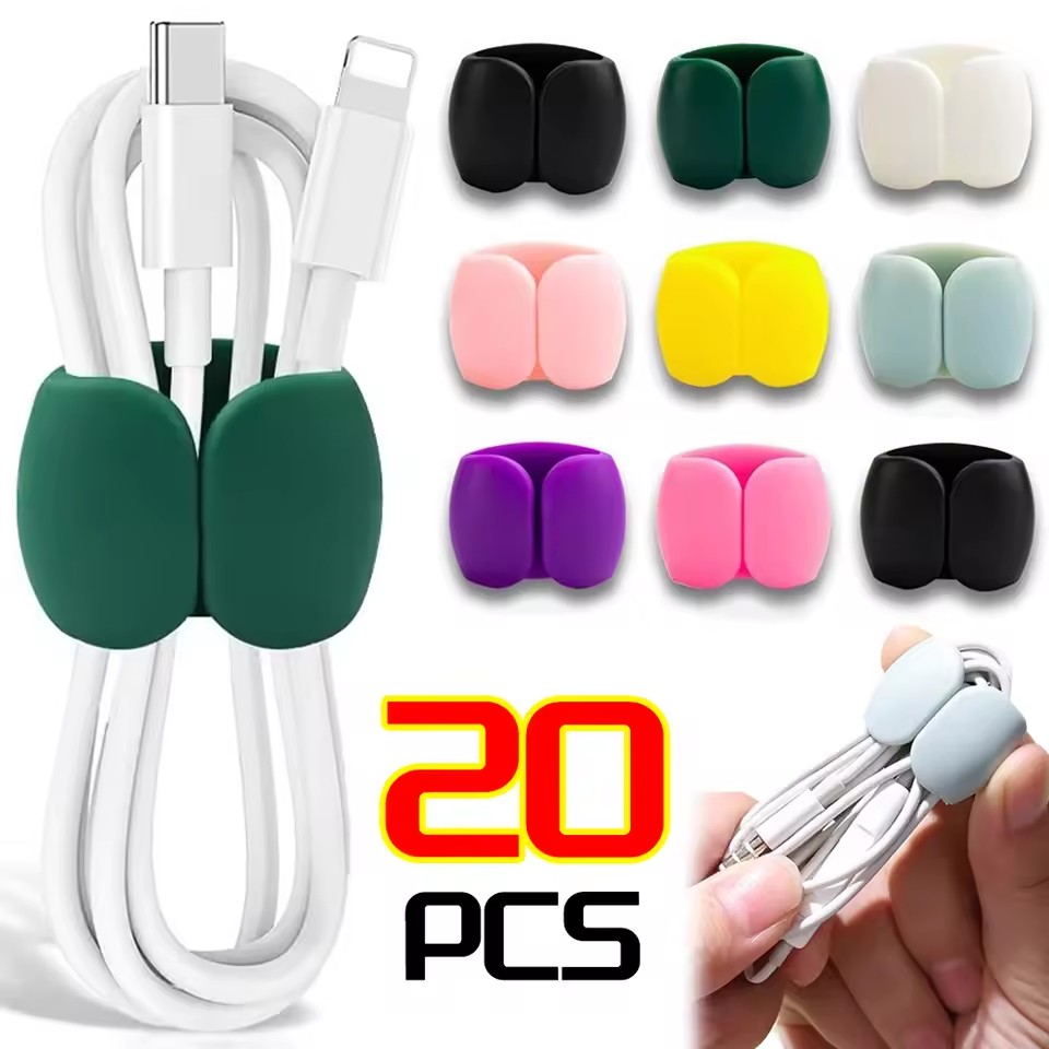 Headset Stand - 10/5/1 個多機能ケーブルオーガナイザー USB ホルダーケーブル管理クリップコードキーパーヘッドフォンイヤホン電話充電器ワイヤークリップ