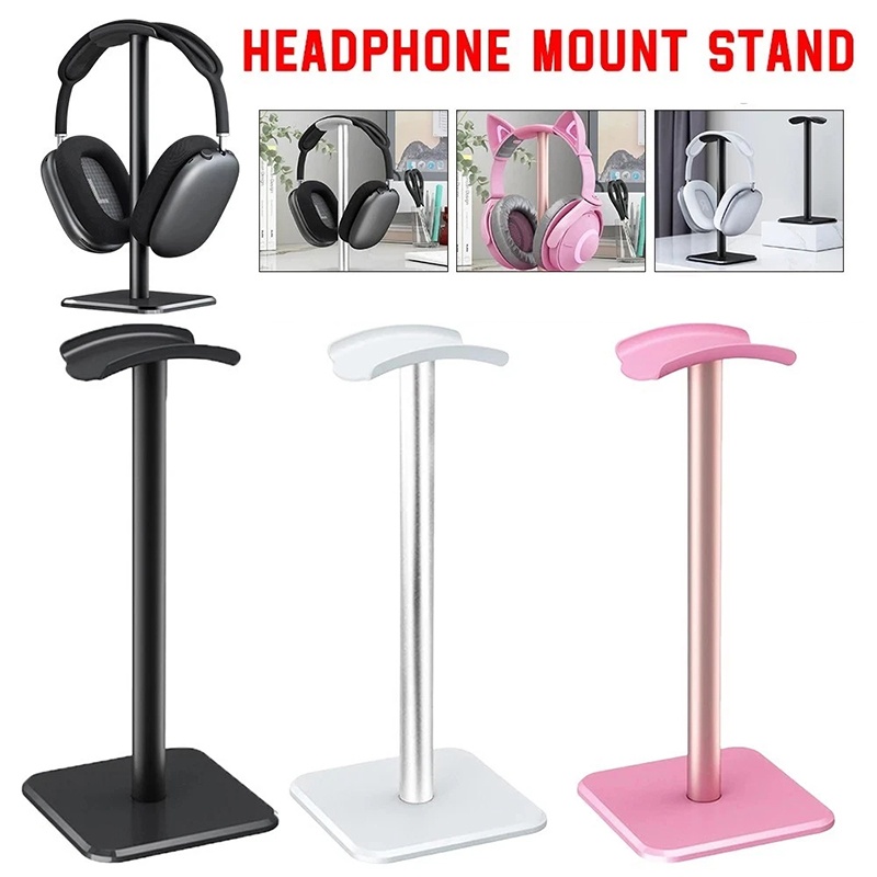 Headset Stand - 1 個ユニバーサルプラスチックヘッドフォンホルダーゲーミングヘッドセットスタンドデスクトップオーガナイザーヘッドヘッドセットディスプレイラックイヤホンハンガーブラケット