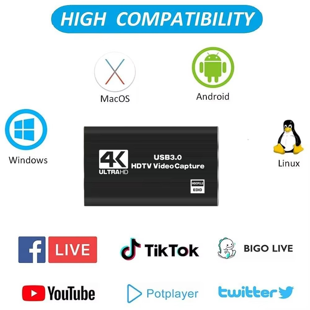 Roreta 4K USB 3.0 ビデオキャプチャカード、 - Pc Gaming Game のレビューと価格