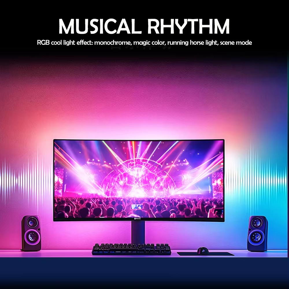 RGB ゲーミングライトストリップ モニターバックライト L - Pc Gaming Game のレビューと価格