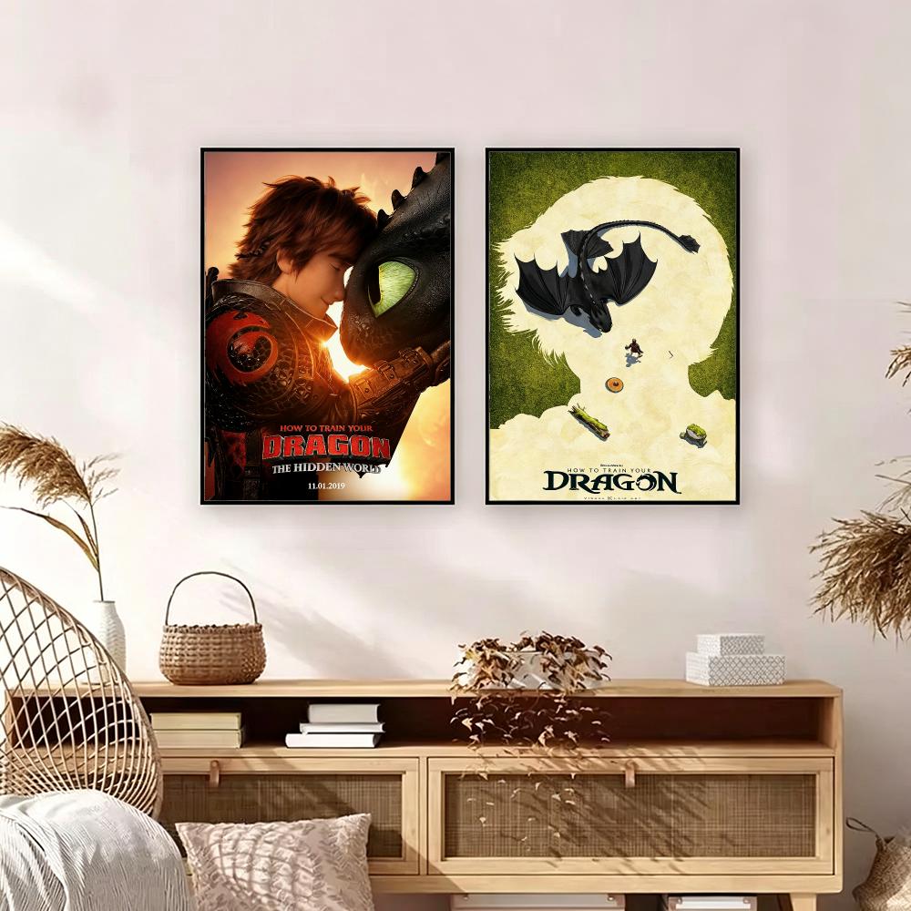 映画『ヒックとドラゴン』ポスター HD 防水 自己粘着 アー - Pc Gaming Dragon のレビューと価格