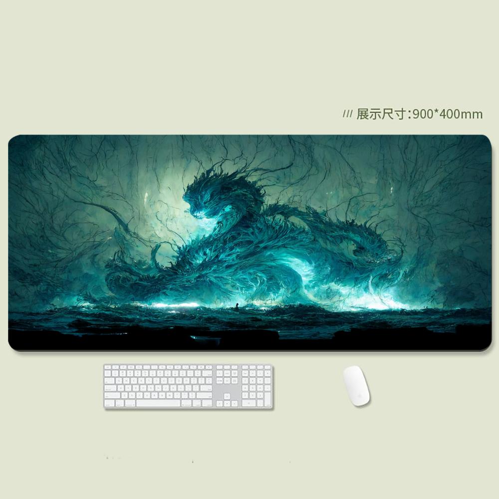 XL拡張ゲーミングマウスパッド 防水滑り止めドラゴンデスクマ - Pc Gaming Dragon のレビューと価格
