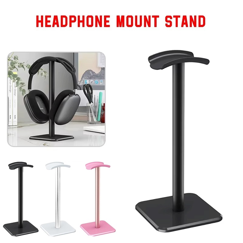 1個入りユニバーサルヘッドホンホルダー プラスチック製ヘッド - Headset Stand のレビューと価格
